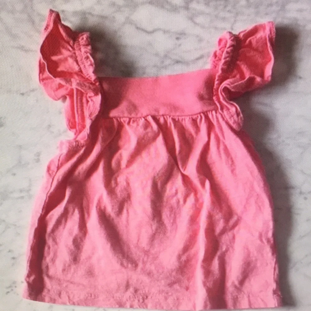 Pink Ruffle Sleeve Top - Picture 1 of 3